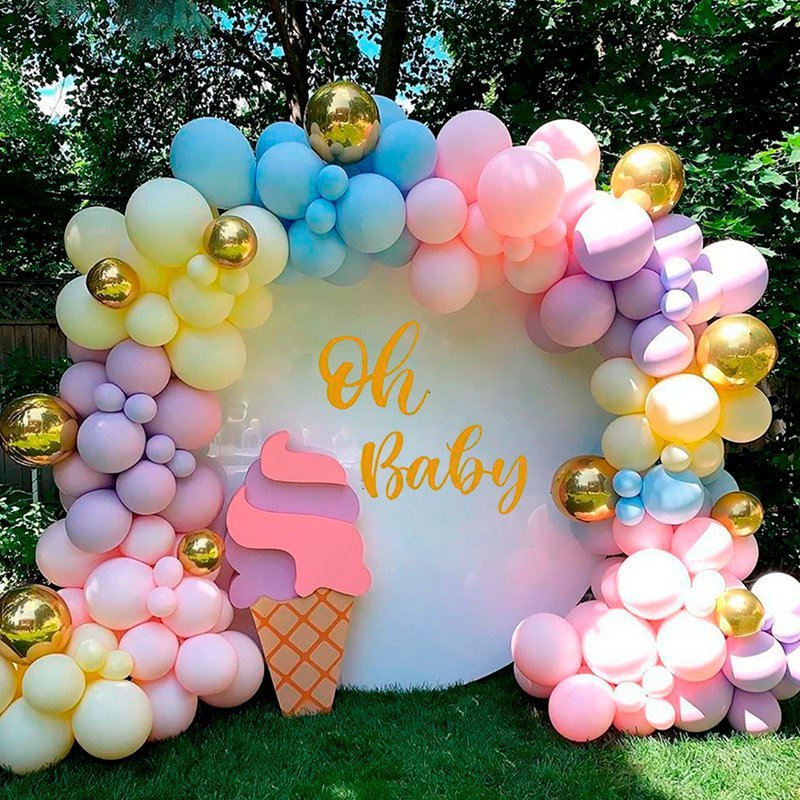 Baby Girl Me Latex Balloons