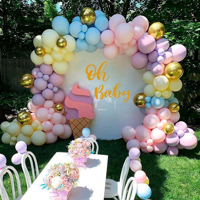 Baby Girl Me Latex Balloons