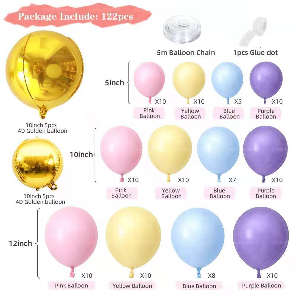 Baby Girl Me Latex Balloons