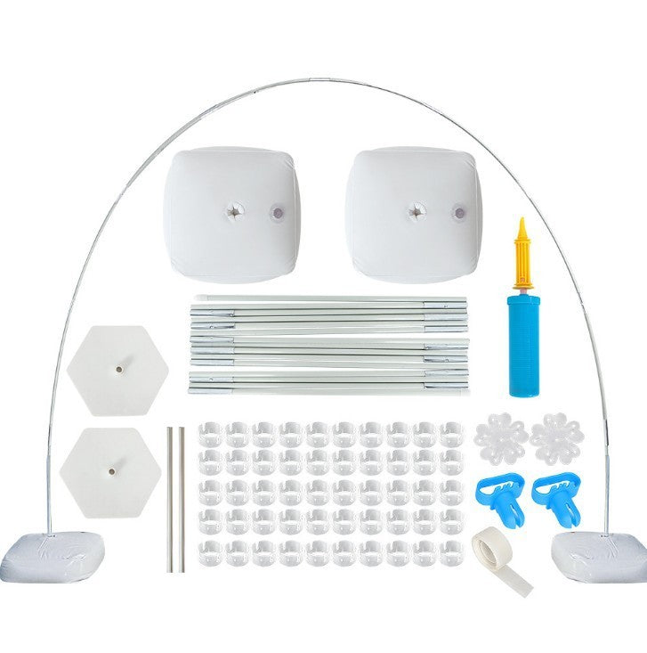 Balloon Arch With Fiber Pole Water Bag Base Display Stand