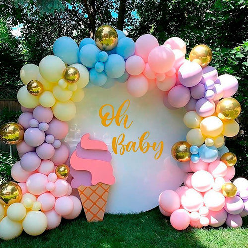 Baby Girl Me Latex Balloons