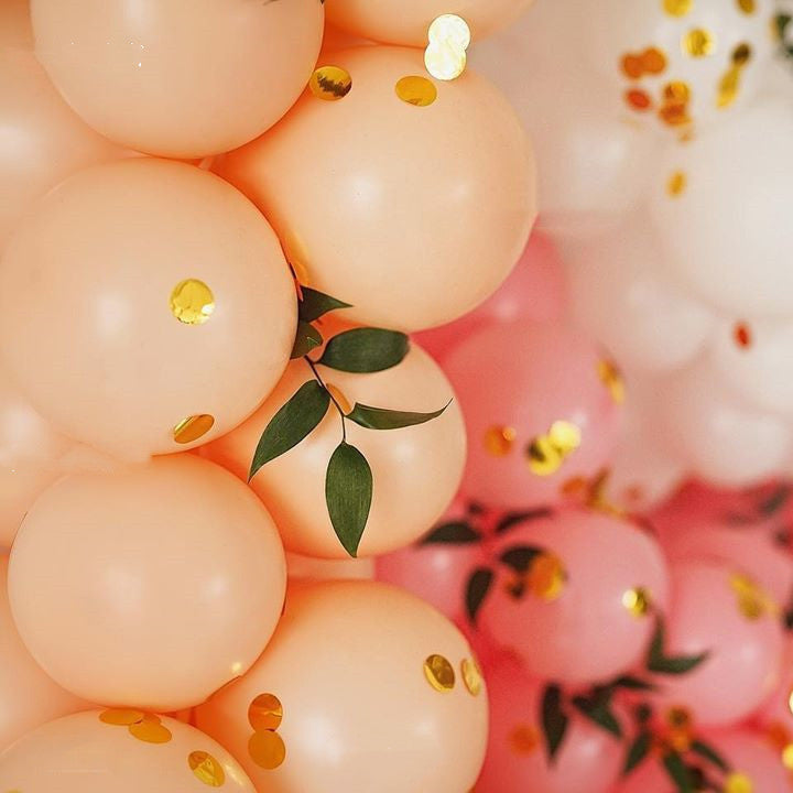 Red Macaron & Maca Orange Balloons