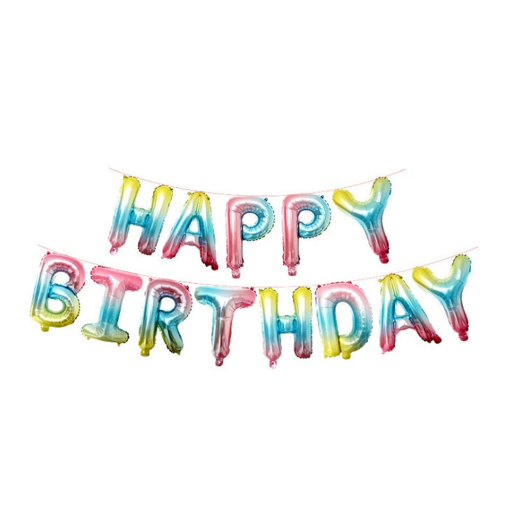 Multi Aluminum Happy Birthday Set