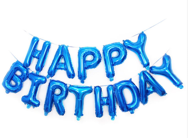 Multi Aluminum Happy Birthday Set