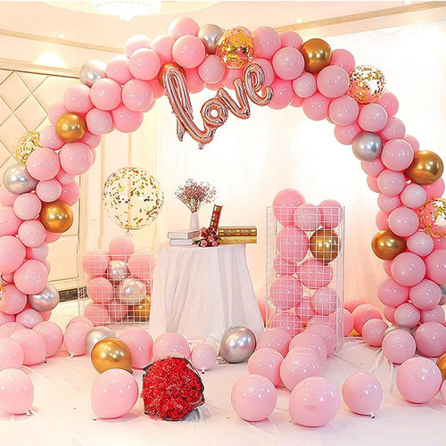 Balloon Arch With Fiber Pole Water Bag Base Display Stand